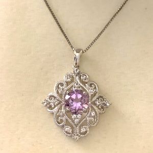 New Silver pendant necklace from Kay Jewelers